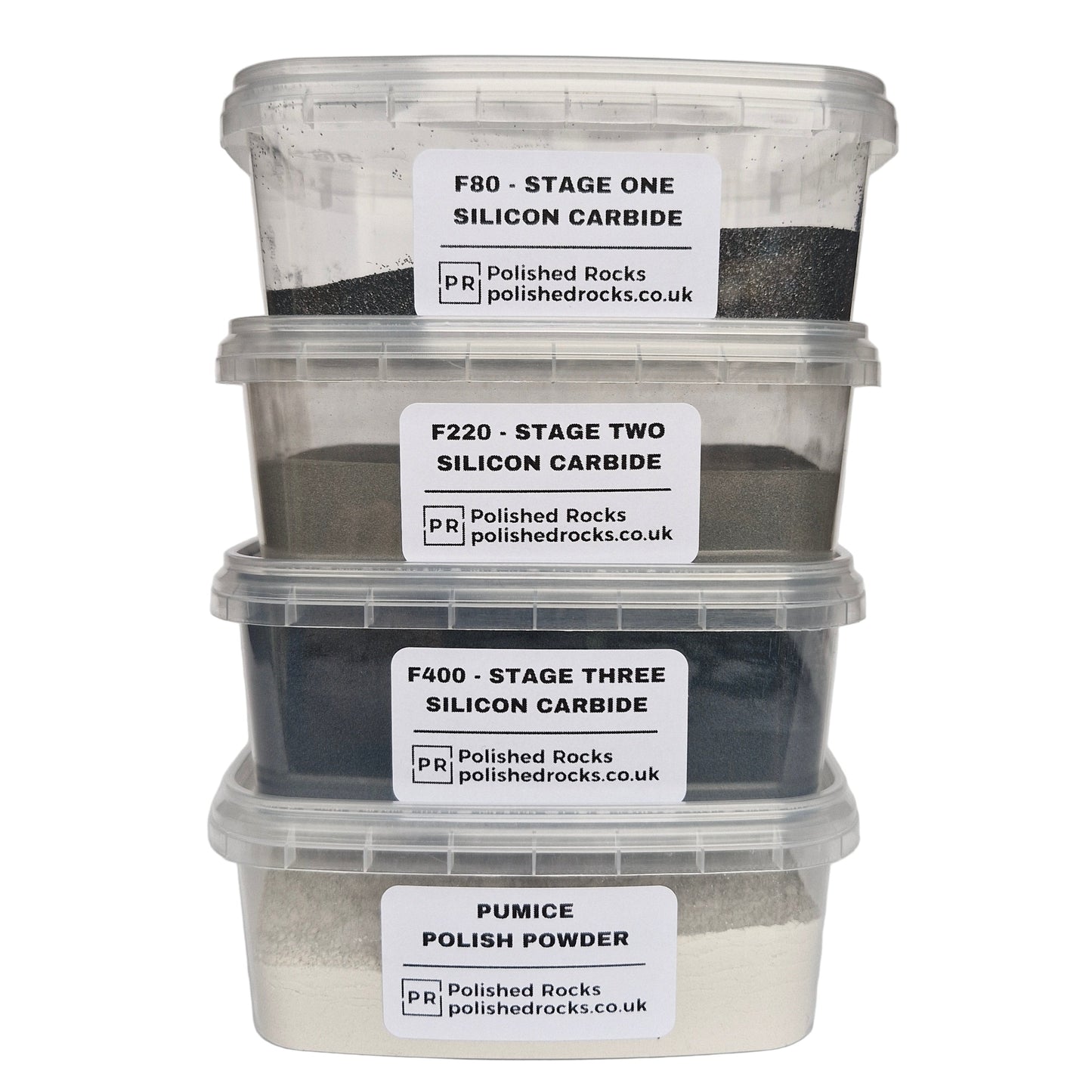 Rock Tumbler Grit Pack - Stage 1, 2, 3 + Polish