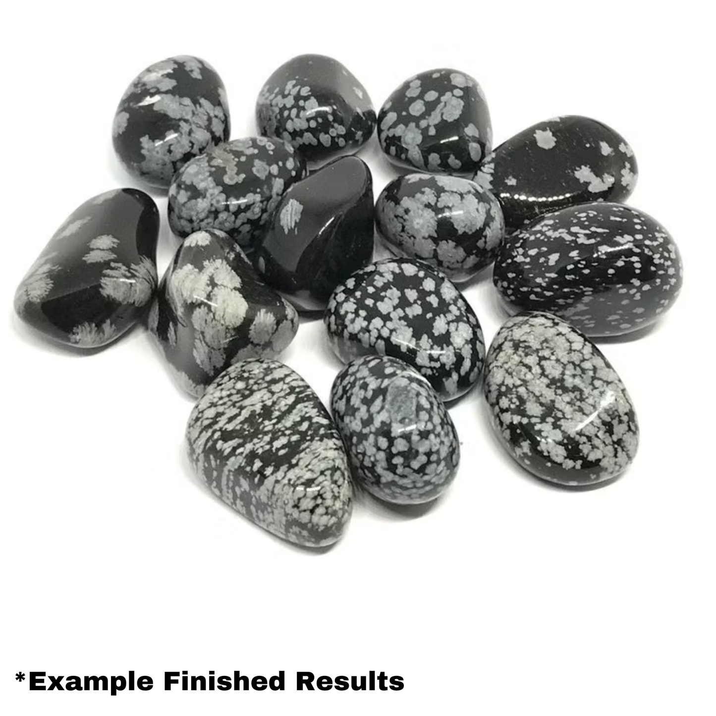 Snowflake Obsidian Stone Tumbling Rough Rock