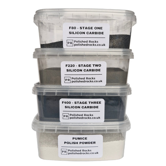 Rock Tumbler Grit Pack - Stage 1, 2, 3 + Polish