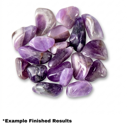 Banded Amethyst Stone Tumbling Rough Rock