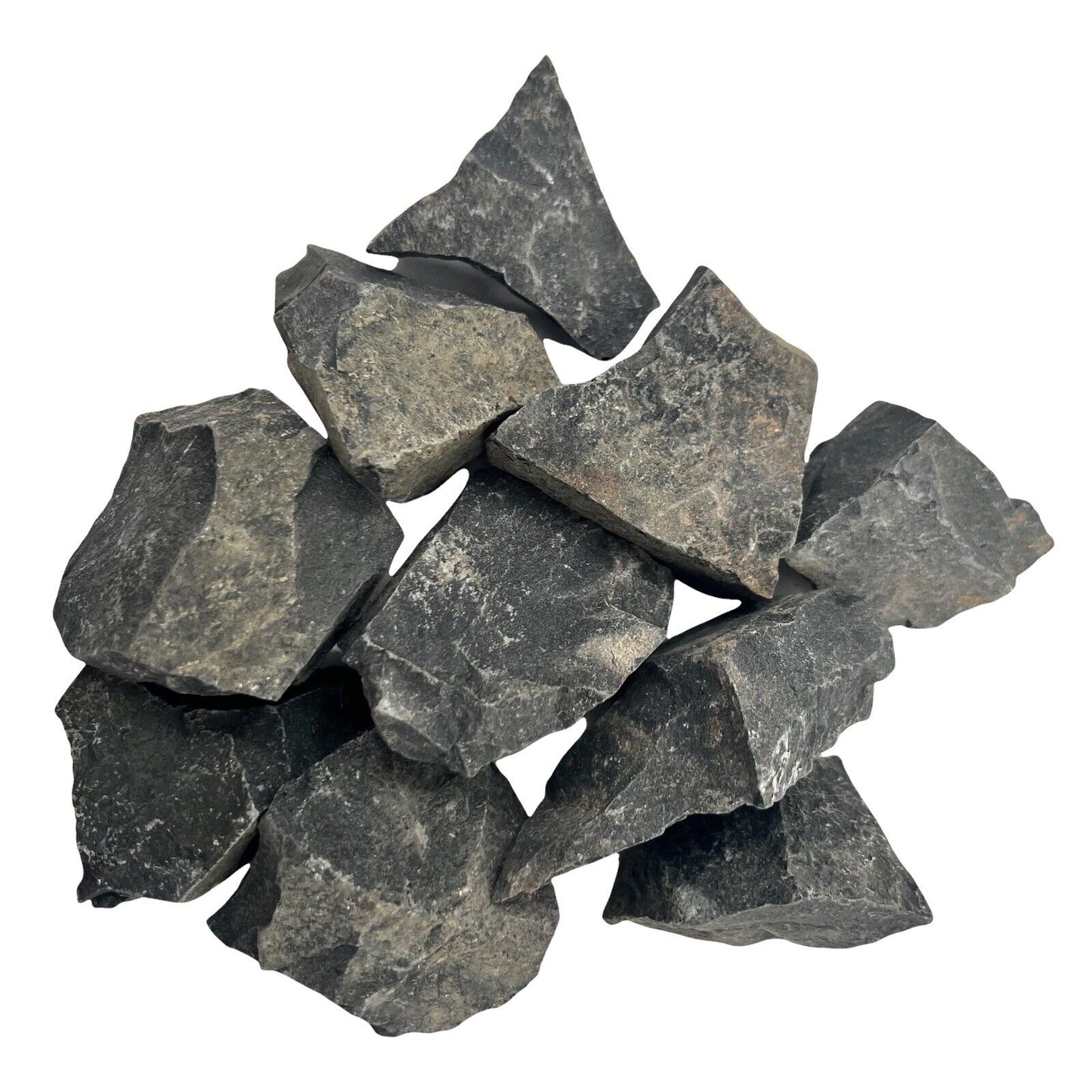 1kg Black Star Agate Stone Tumbling Rough Rock