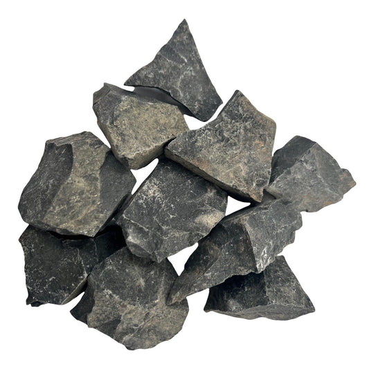 1kg Black Star Agate Stone Tumbling Rough Rock