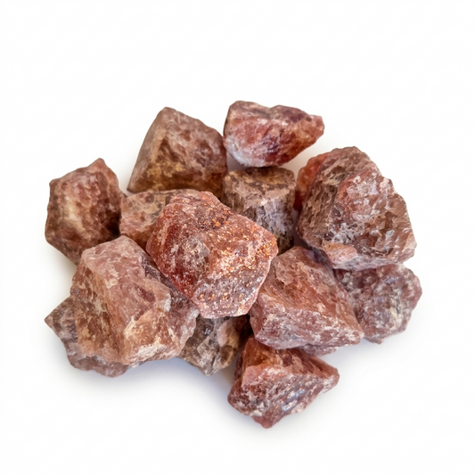 Strawberry Quartz Stone Tumbling Rough Rock