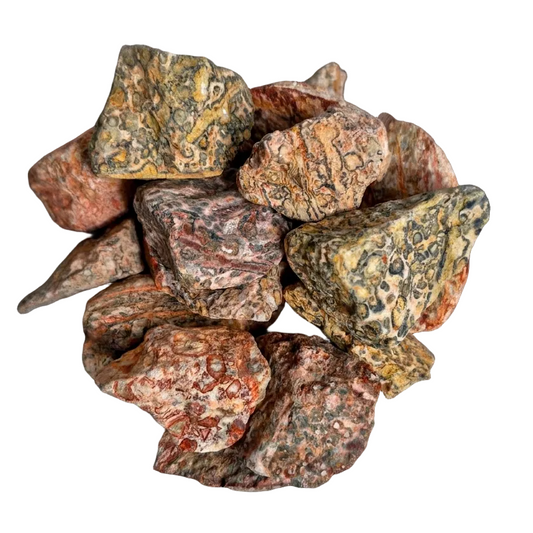 Leopard Skin Jasper Stone Tumbling Rough Rock - 1kg
