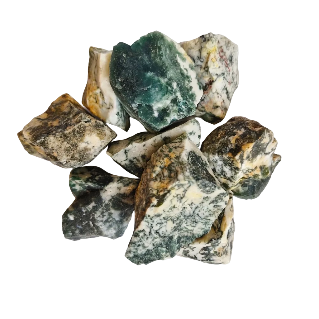 Tree Agate Stone Tumbling Rough Rock