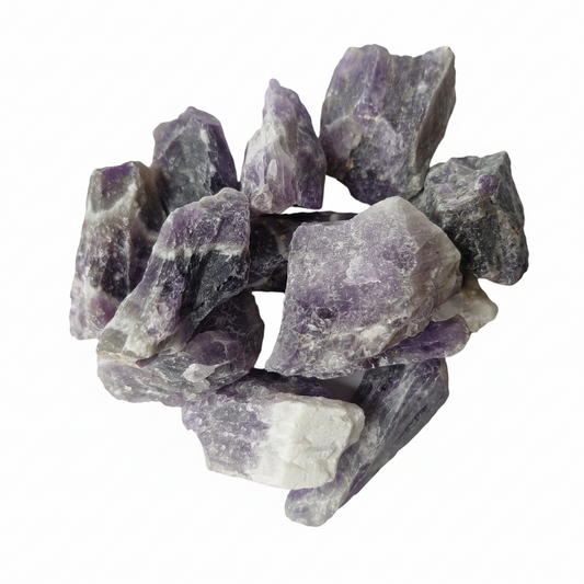 Banded Amethyst Stone Tumbling Rough Rock
