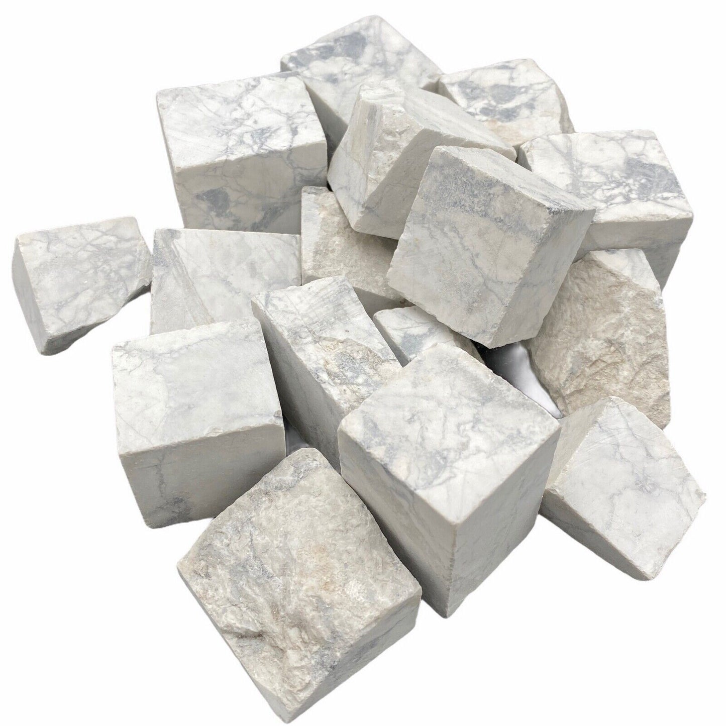 1kg Howlite Stone Tumbling Rough Rock