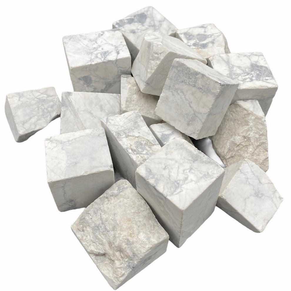 Howlite Stone Tumbling Rough Rock – Polished Rocks