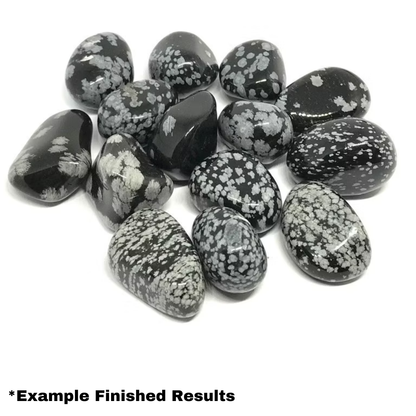 Snowflake Obsidian Stone Tumbling Rough Rock